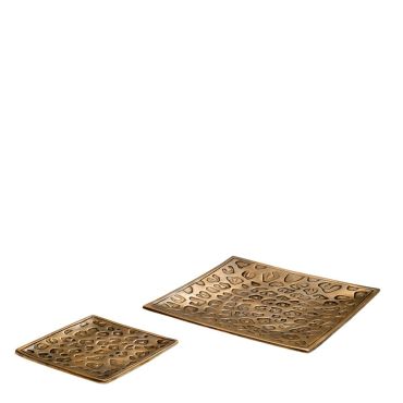 Jaguar Brass Trays - Set of 2