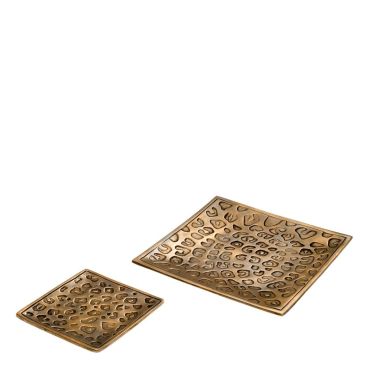 Jaguar Brass Trays - Set of 2
