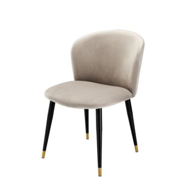Volante Roche Beige Velvet Dining Chair