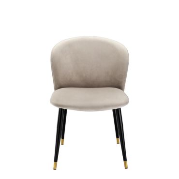Volante Roche Beige Velvet Dining Chair
