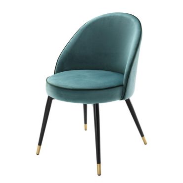 Cooper Roche Turquoise Velvet Dining Chairs - Set of 2