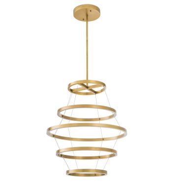 Elements Antique Brass Chandelier 