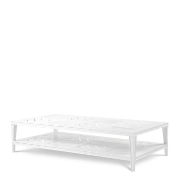 Bell Rive White Outdoor Rectangle Coffee Table