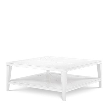 Bell Rive White Outdoor Square Coffee Table