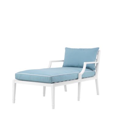 Bella Vista White Outdoor Chaise Lounge 