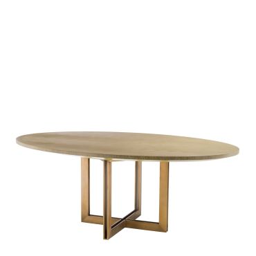 Melchior Washed Oak Oval Dining Table