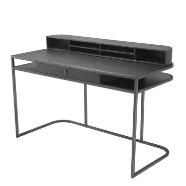 Highland Charcoal Brown Oak Desk