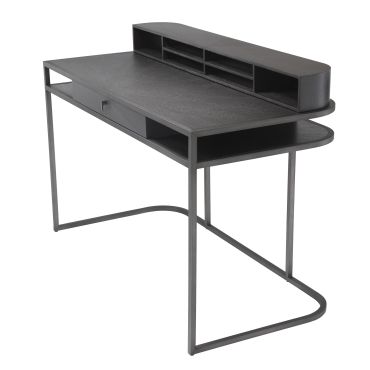 Highland Charcoal Brown Oak Desk