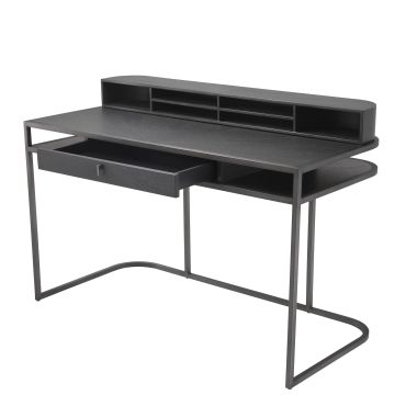 Highland Charcoal Brown Oak Desk