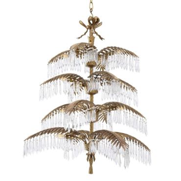 Hildebrandt Extra Large Vintage Brass Chandelier