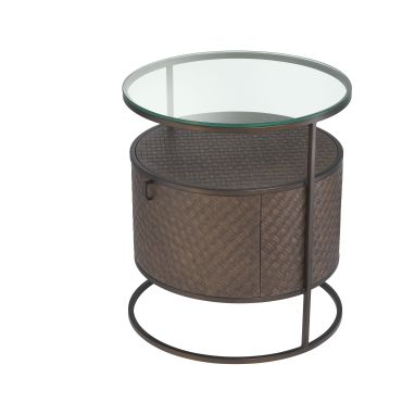 Napa Valley Woven Oak Bedside Table