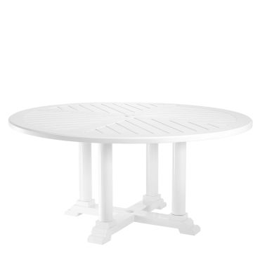 Bell Rive White Outdoor Large Round Dining Table