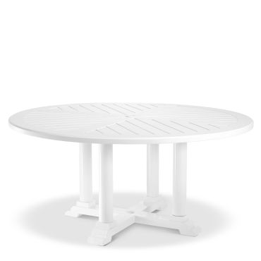 Bell Rive White Outdoor Large Round Dining Table