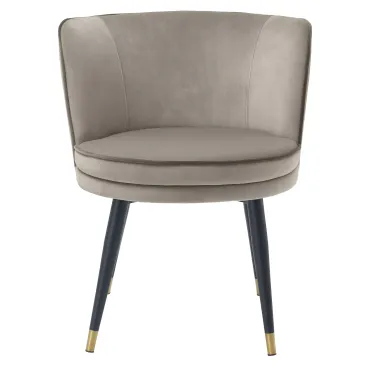 Grenada Savona Greige Velvet Dining Chair