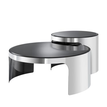 Piemonte Stainless Steel Coffee Table - Set of 2