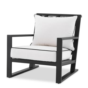Como Black Outdoor Armchair