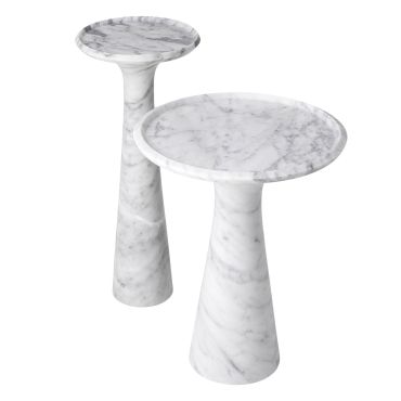 Pompano Carrera Marble High Side Table