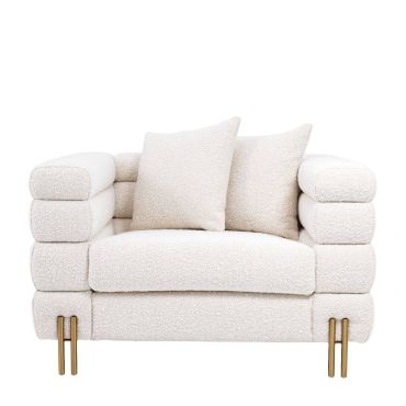 York Boucle Cream Armchair