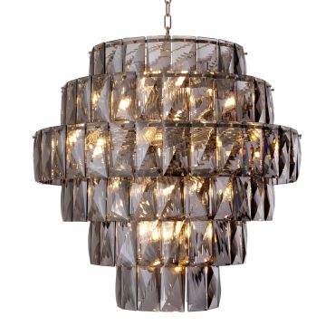 Amazone Large Smoked Glass Chandelier