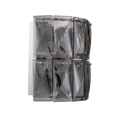 Amazone Smoked Glass Wall Lamp 