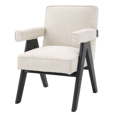 Greta Boucle Cream Dining Chair