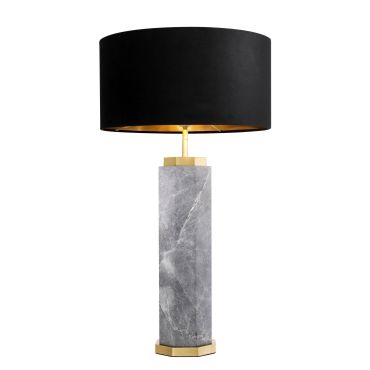 Newman Grey Marble Table Lamp