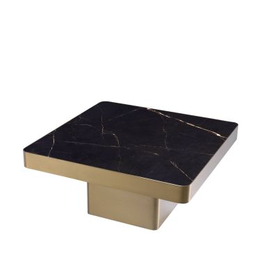 Luxus Brushed Brass & Ceramic Coffee Table