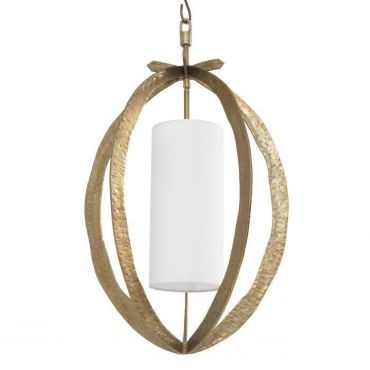 Luciano Hammered Vintage Brass Pendant