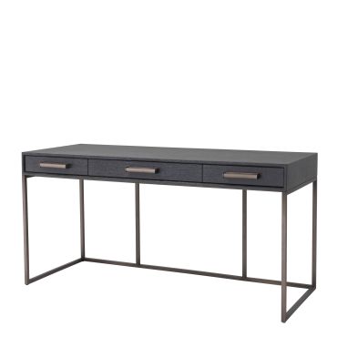 Larsen Charcoal Grey Oak Desk