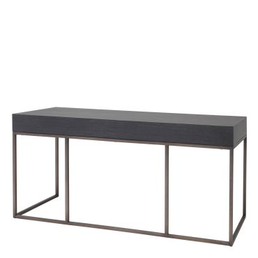 Larsen Charcoal Grey Oak Desk 