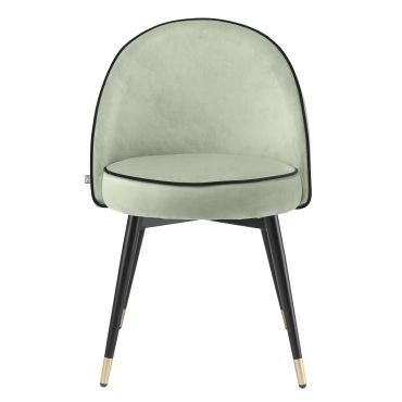 Cooper Savona Pistache Green Velvet Dining Chair - Set of 2