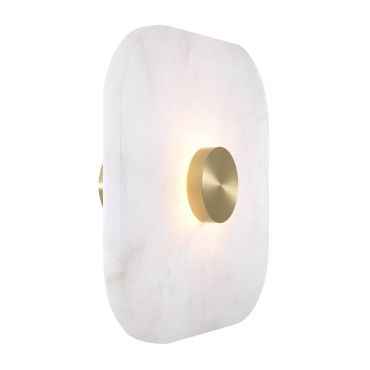 Aguaron Large Square Alabaster Wall Lamp