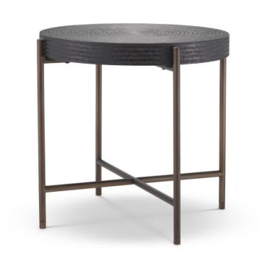 Nikos Gunmetal Side Table