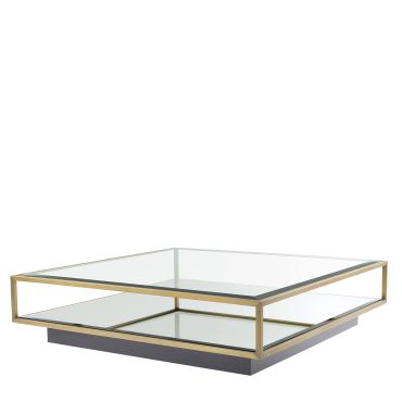 Tortona Brushed Brass Coffee Table