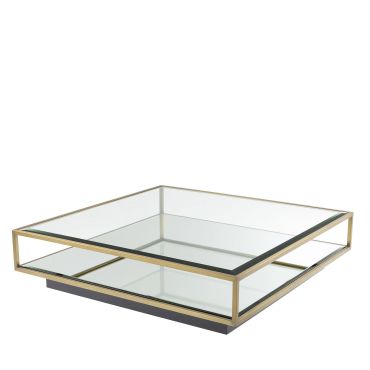 Tortona Brushed Brass Coffee Table