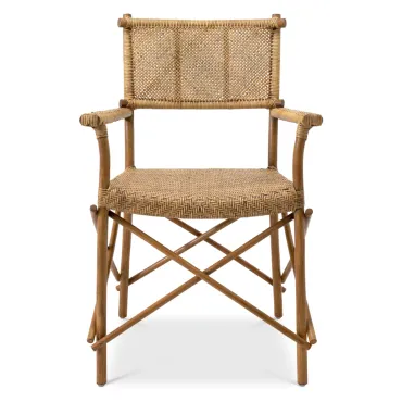 Jahor Natural Rattan Dining Arm Chair