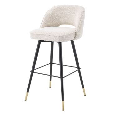 Cliff Boucle Cream Bar Stool - Set of 2