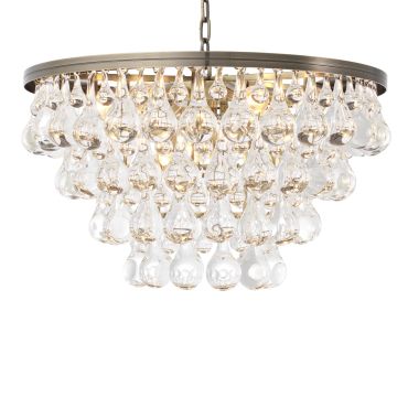 Bolzano Light Brushed Brass Chandelier