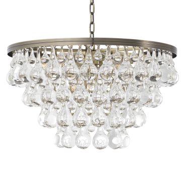 Bolzano Light Brushed Brass Chandelier