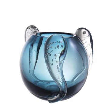Sianluca Small Blue Glass Vase