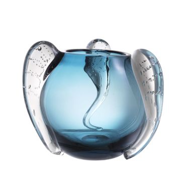 Sianluca Small Blue Glass Vase