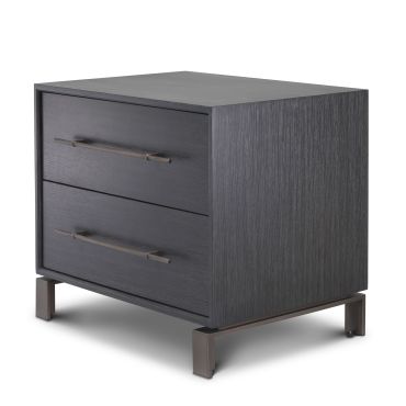 Canova Charcoal Grey Oak Side Table