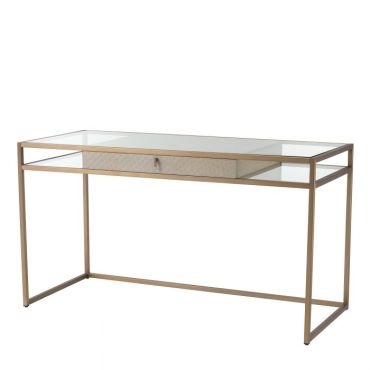 Napa Valley Woven Light Washed Oak Desk