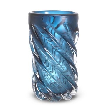Angelito Large Blue Glass Vase