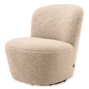 Doria Canberra Sand Swivel Chair