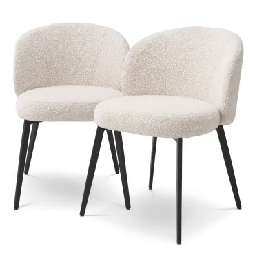 Lloyd Boucle Cream Dining Chair - Set of 2