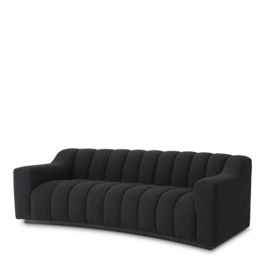 Kelly Small Boucle Black Sofa