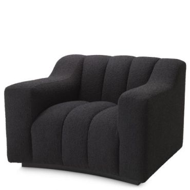 Kelly Boucle Black Armchair