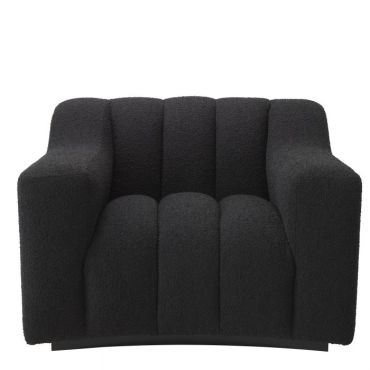 Kelly Boucle Black Armchair