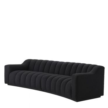 Kelly Large Boucle Black Sofa
